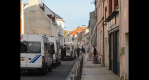 Evicted squat, Rue Neuve, in Calais
