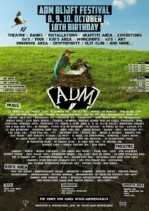 official festival poster ADM Blijt Festival